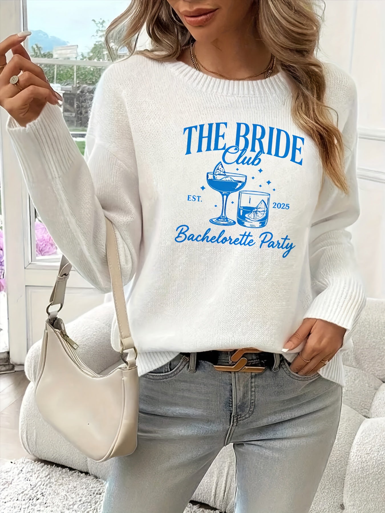 Bride Club Cocktails Sweater