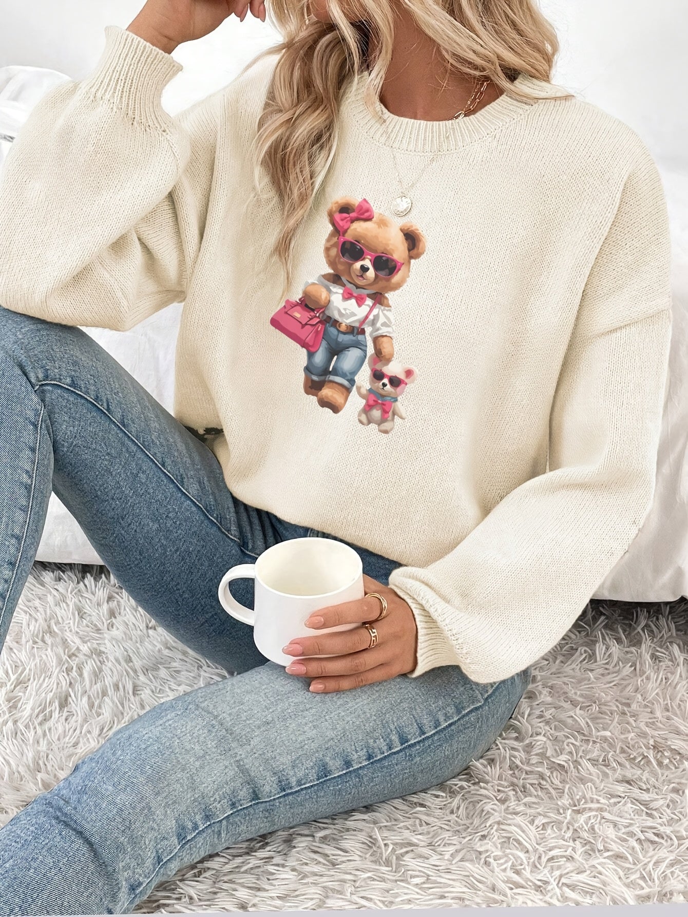 Chic Bear Walks Sweater