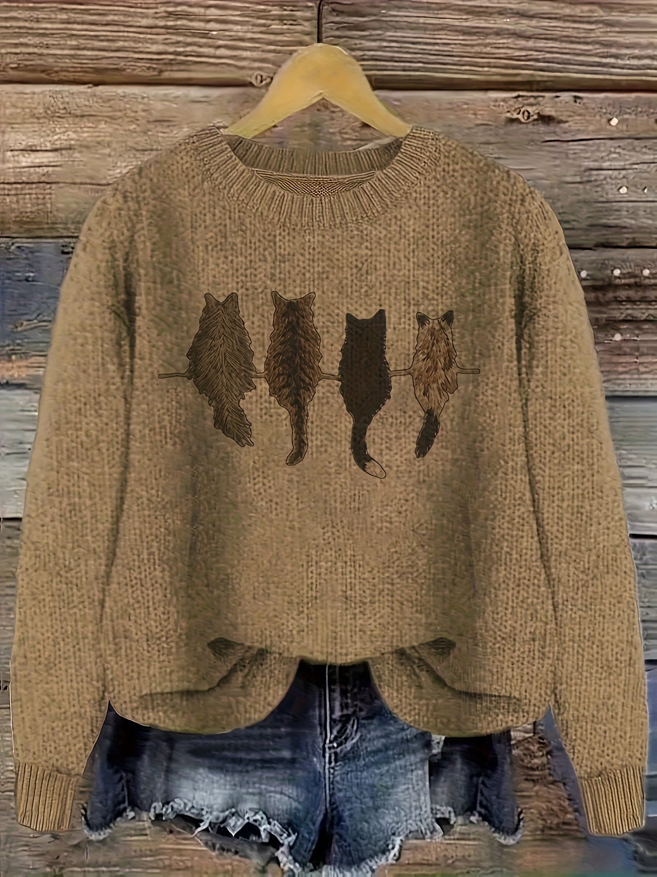 Cat Silhouettes Sweater