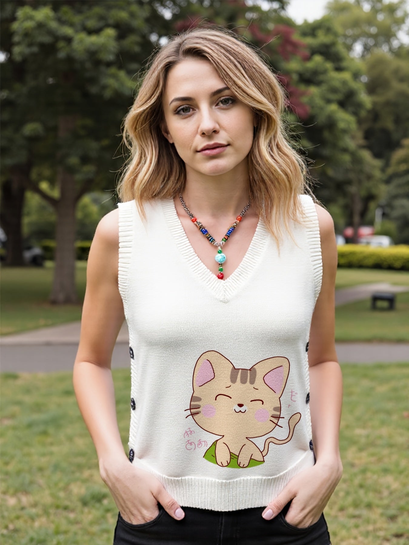 Smiley Cat Vest