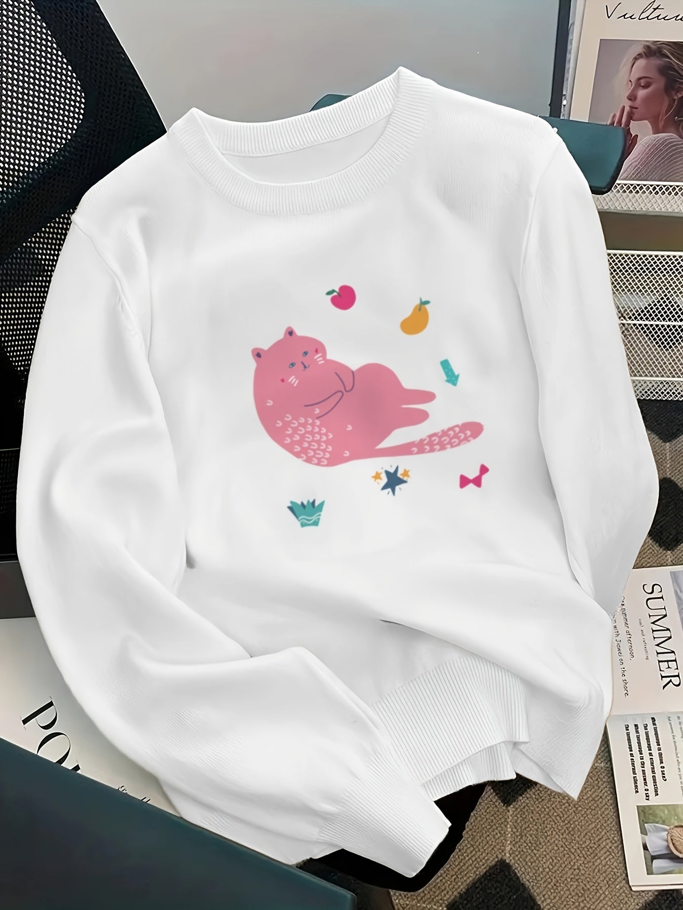 Boho Blush Kitty Sweater