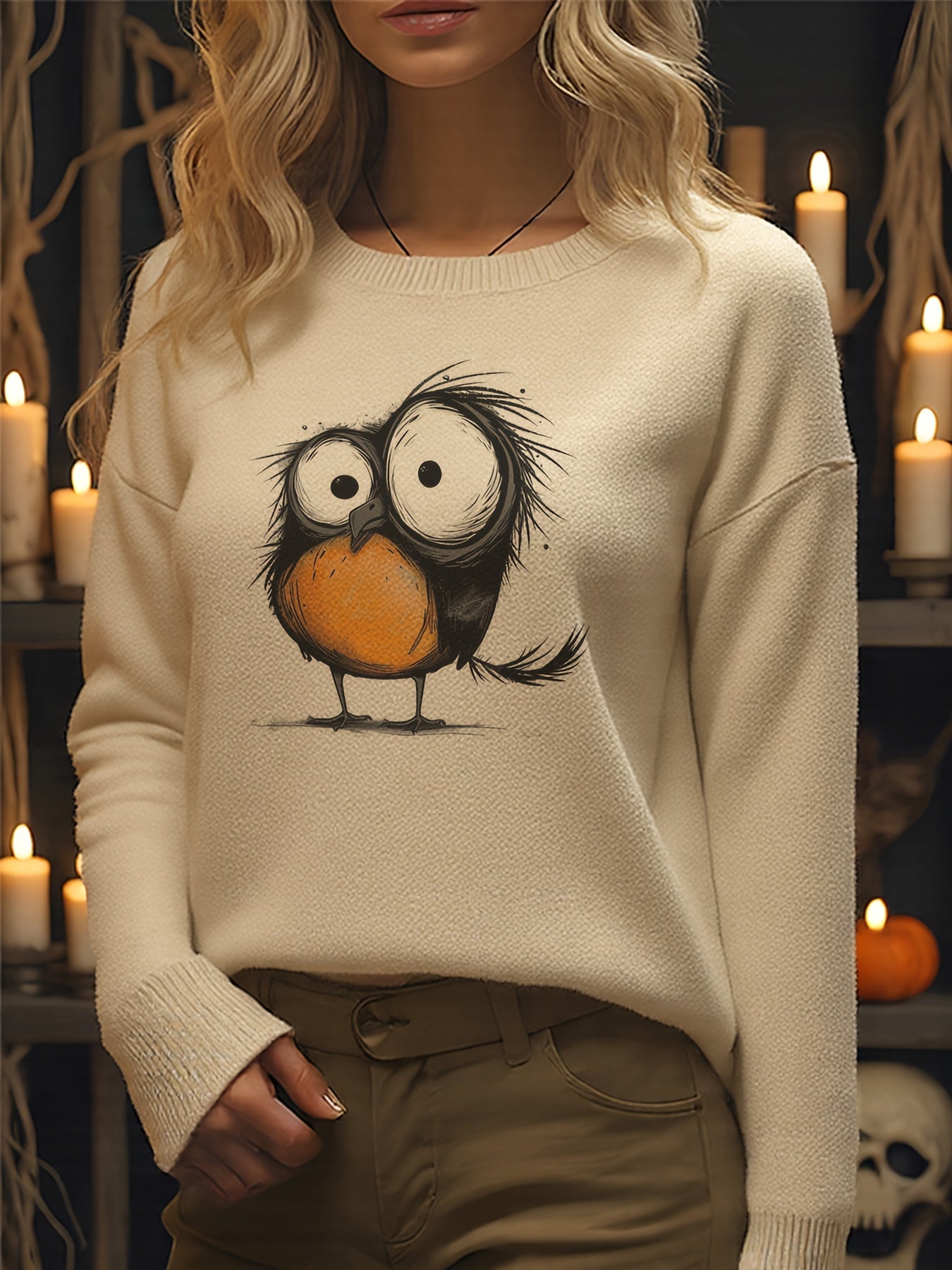 Odd Eye Crow Sweater