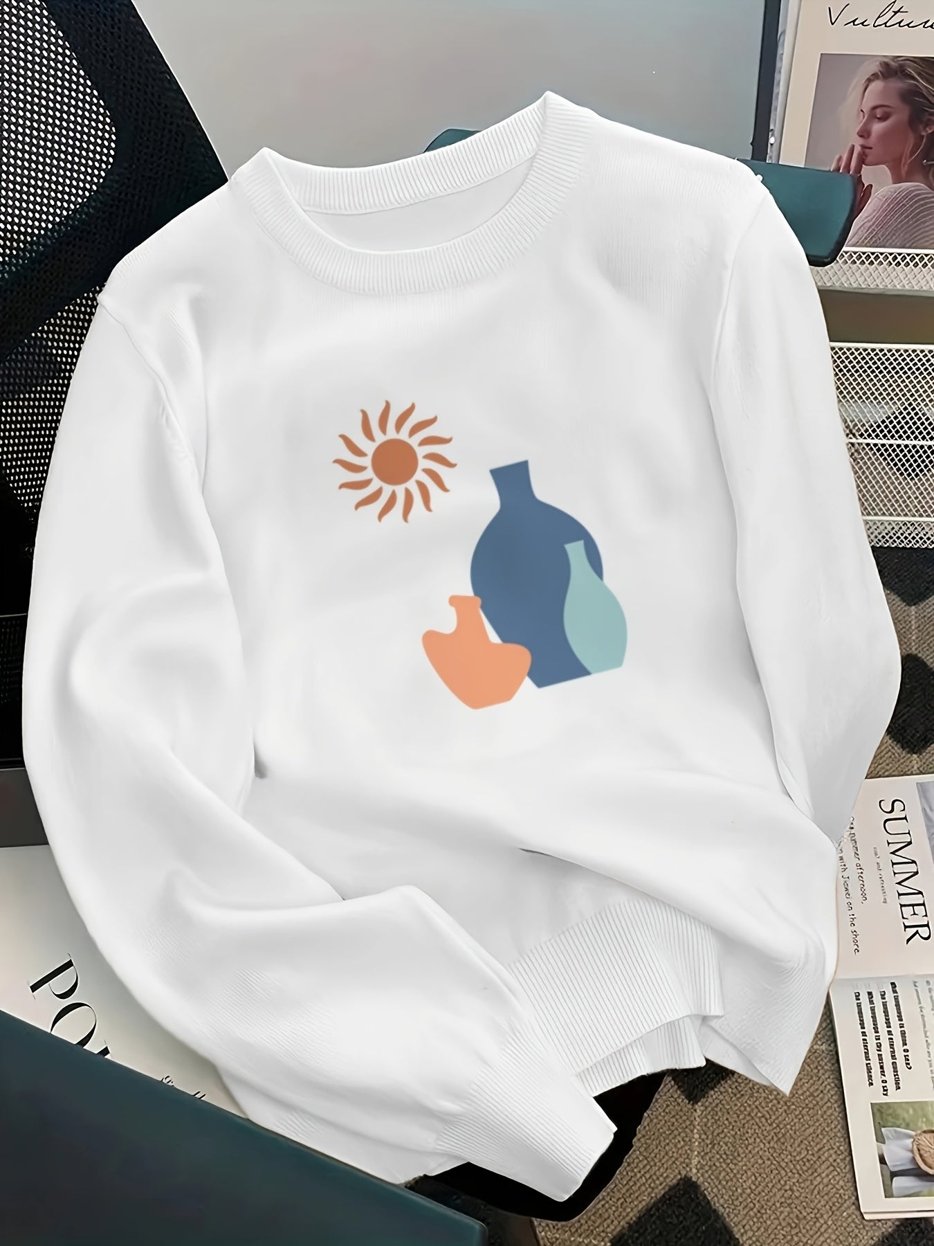 Sunlit Vases Sweater