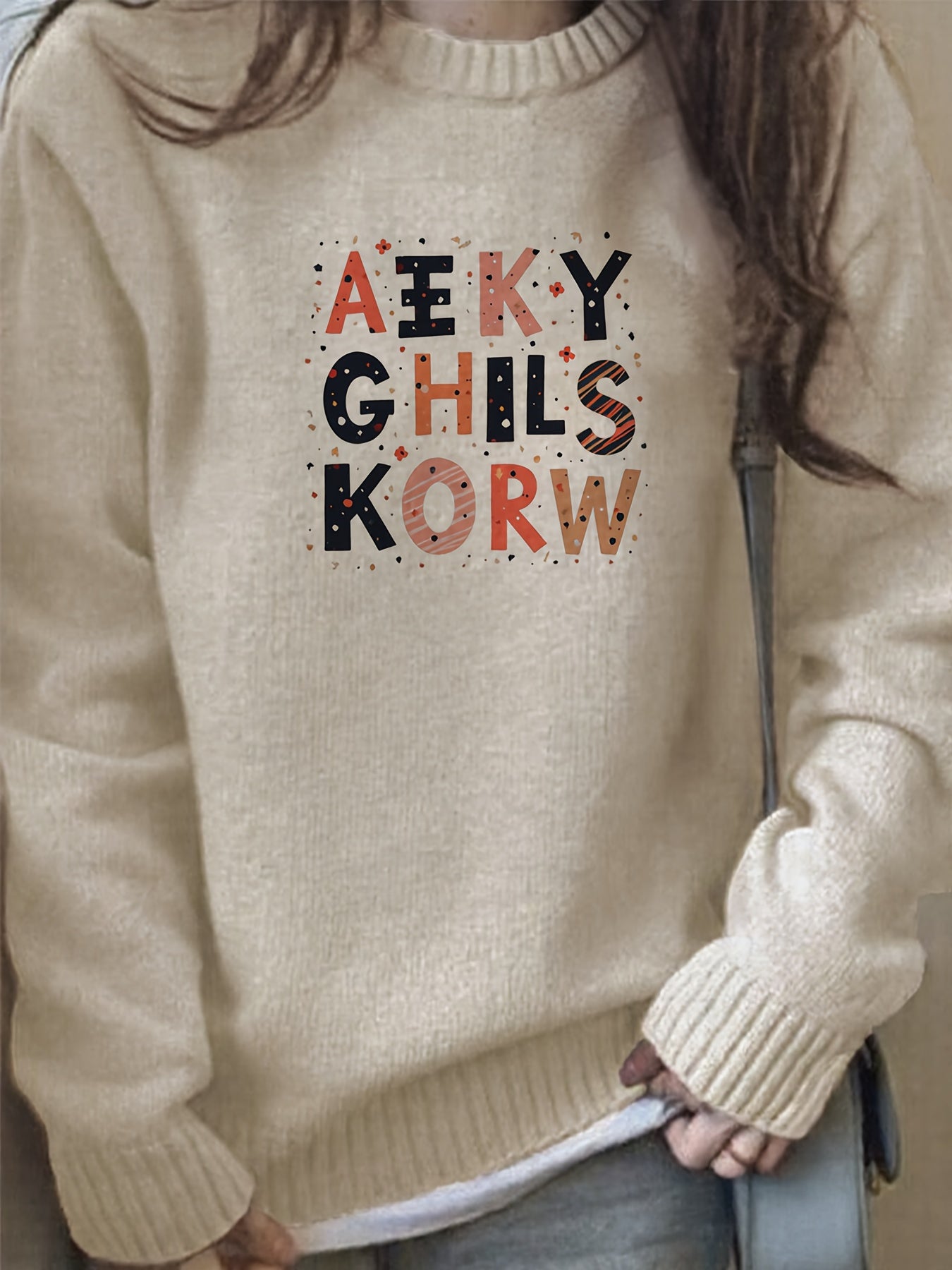 Alphabet Drift Sweater