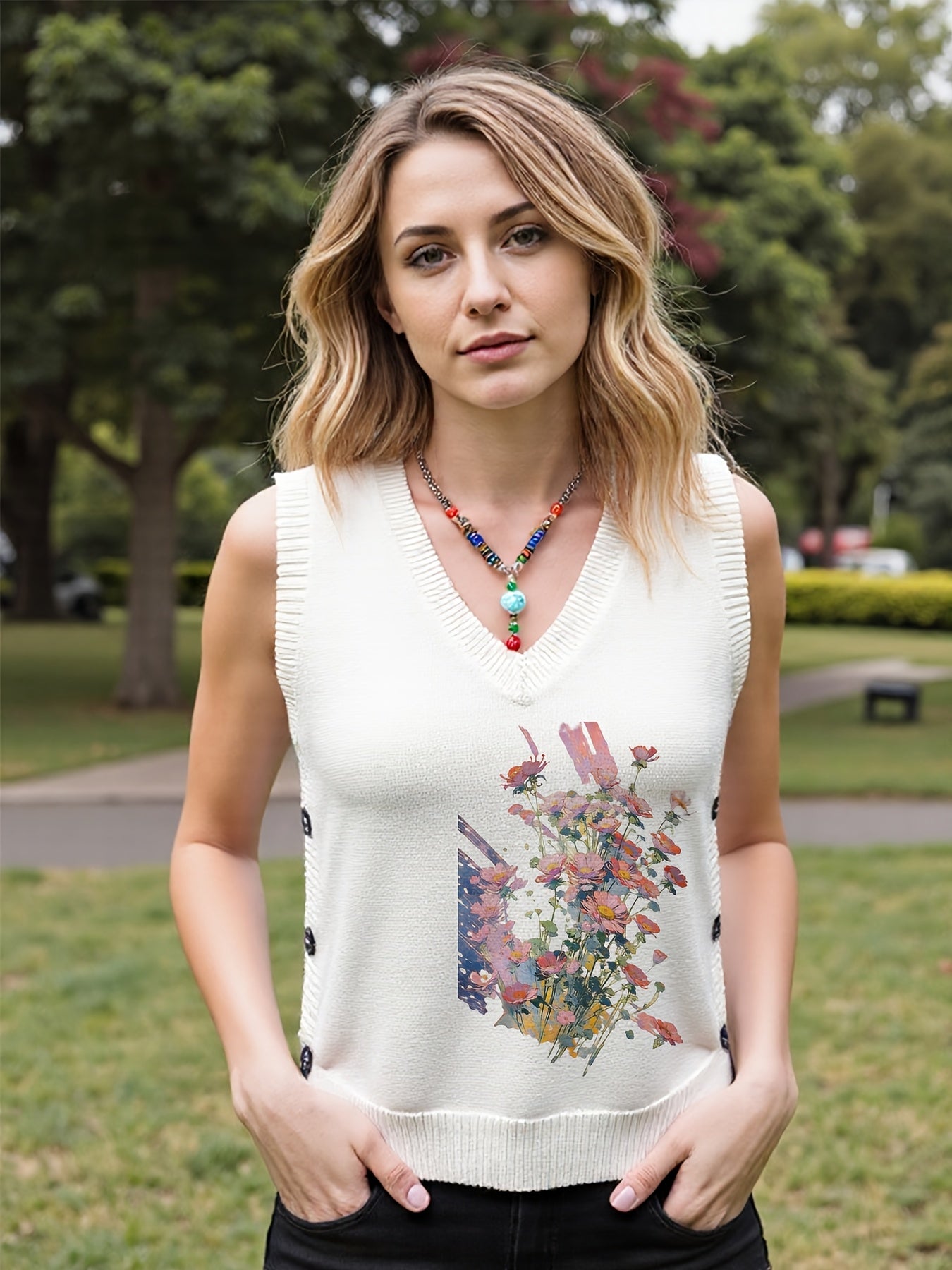 Painter’s Bloom Vest