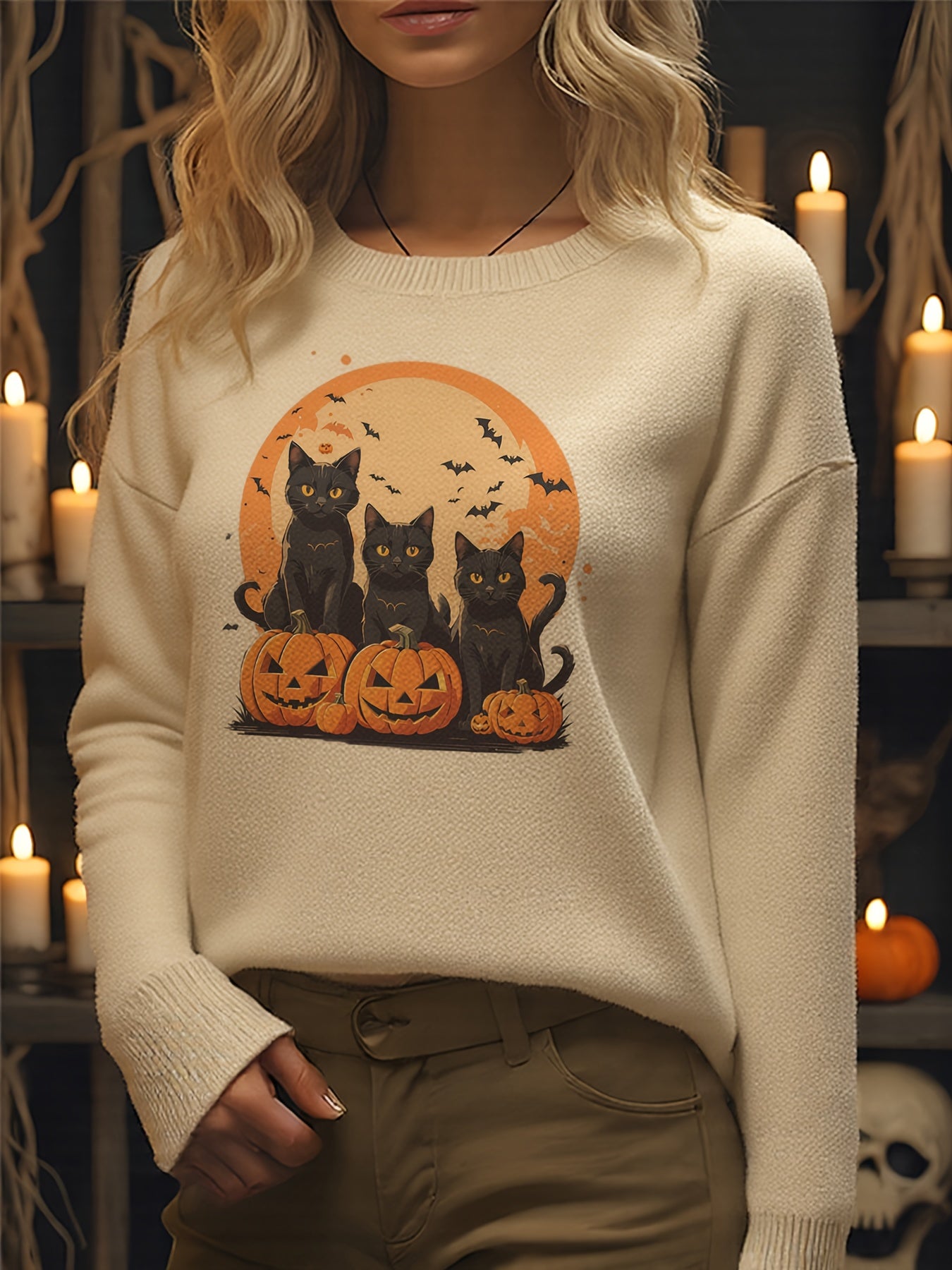 Pumpkin Purrade Sweater