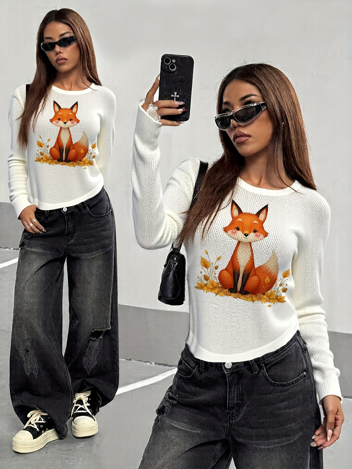 Calm Fox Gaze Sweater