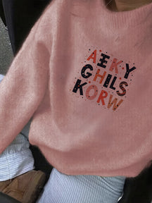 Alphabet Drift Sweater
