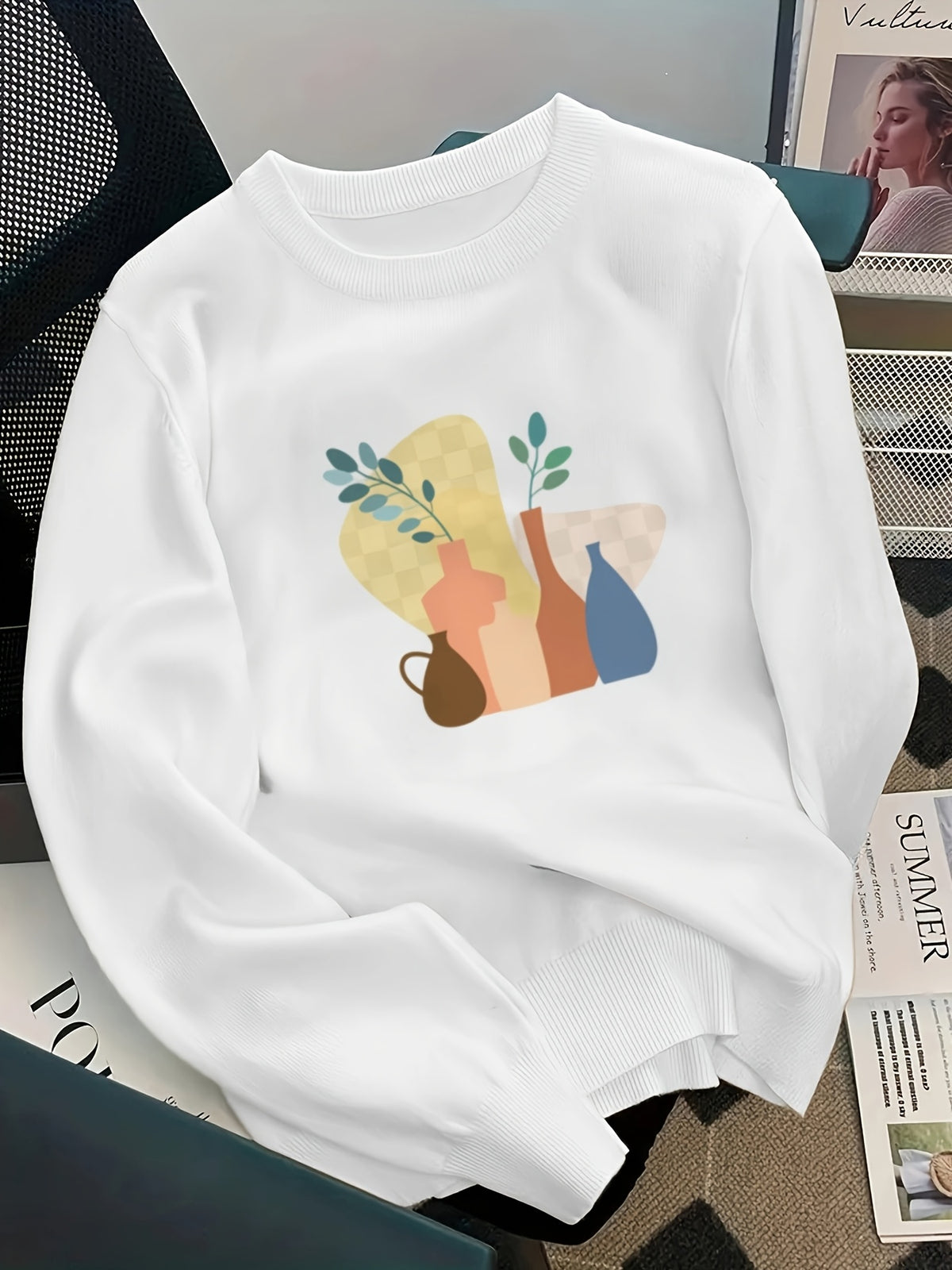 Colorful Vessels Sweater