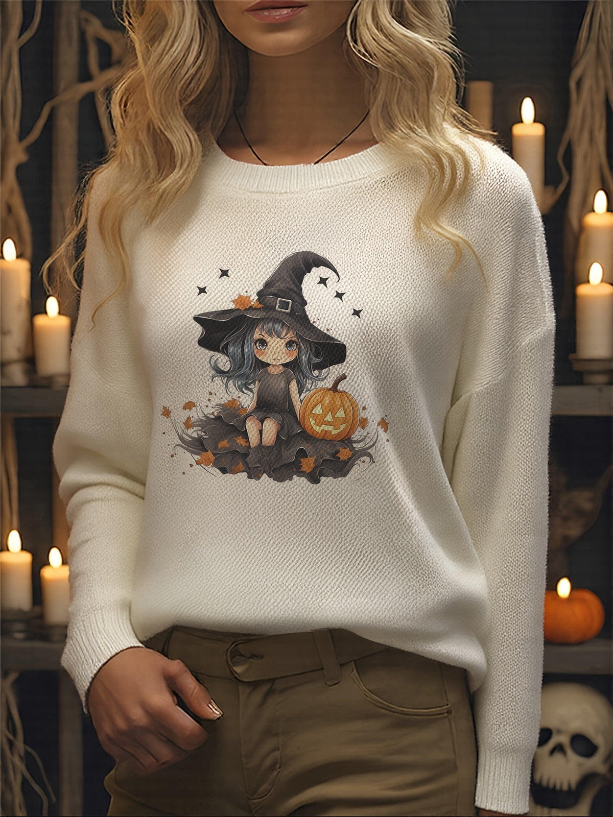 Little Witchy Pumpkin Sweater
