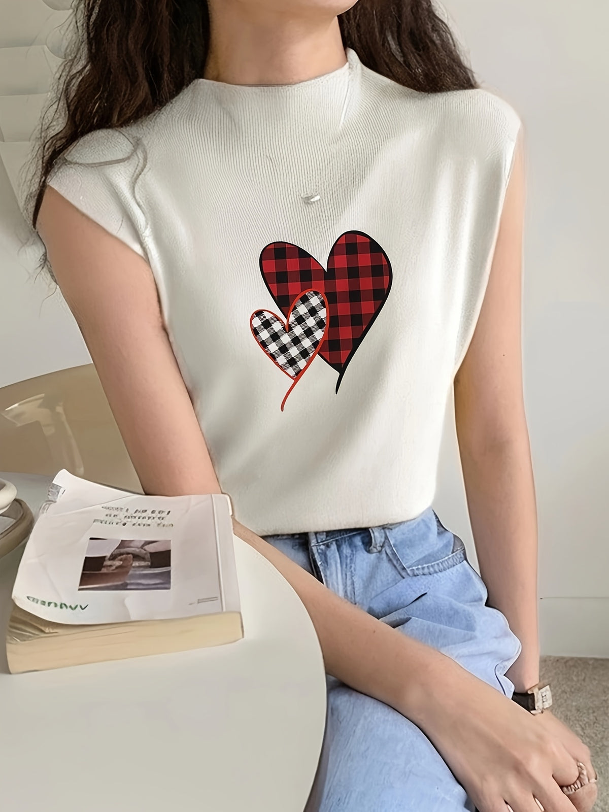 Plaid Hearts Tank