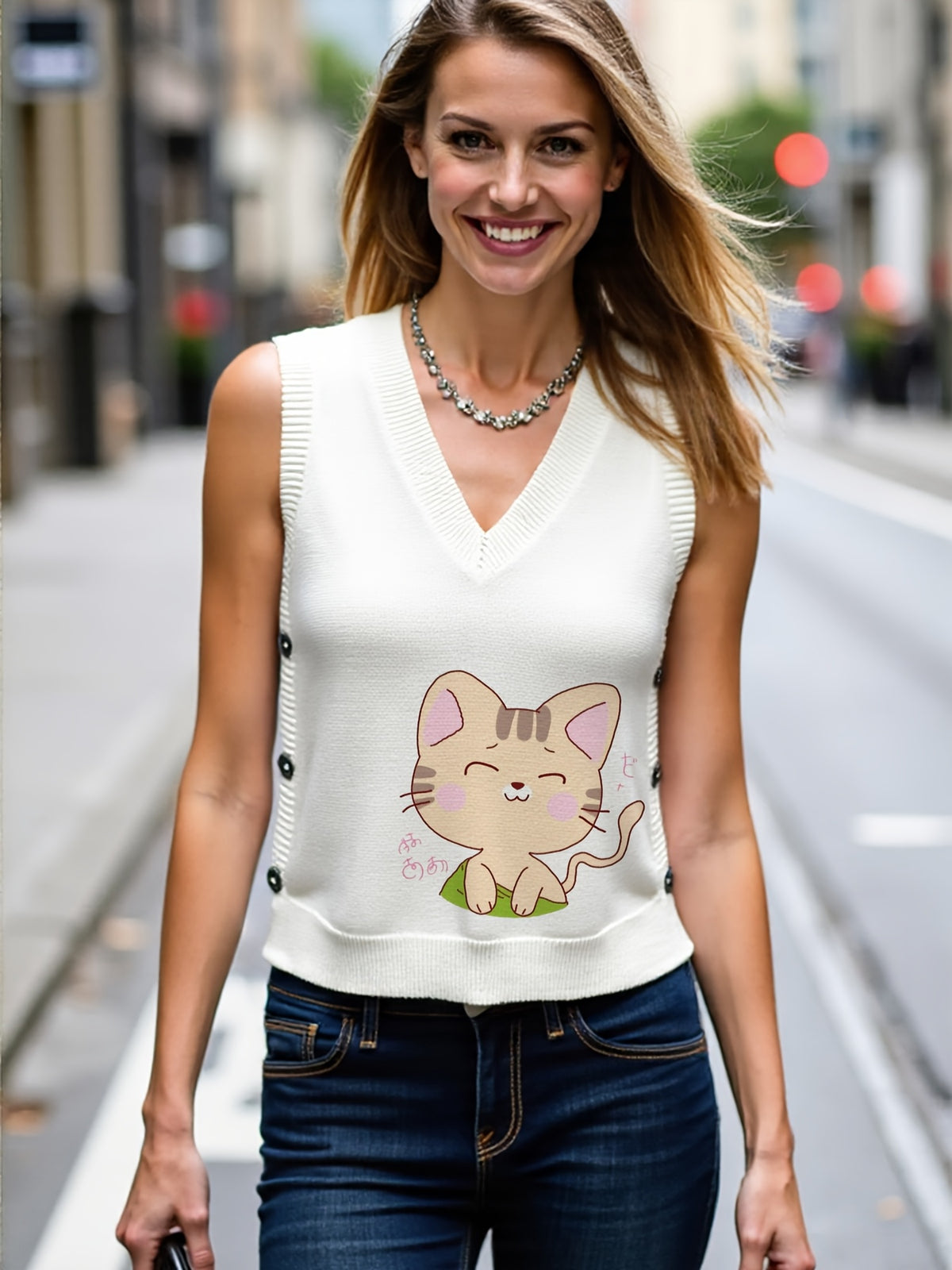 Smiley Cat Vest