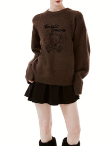 Doodle Bear Pause Sweater