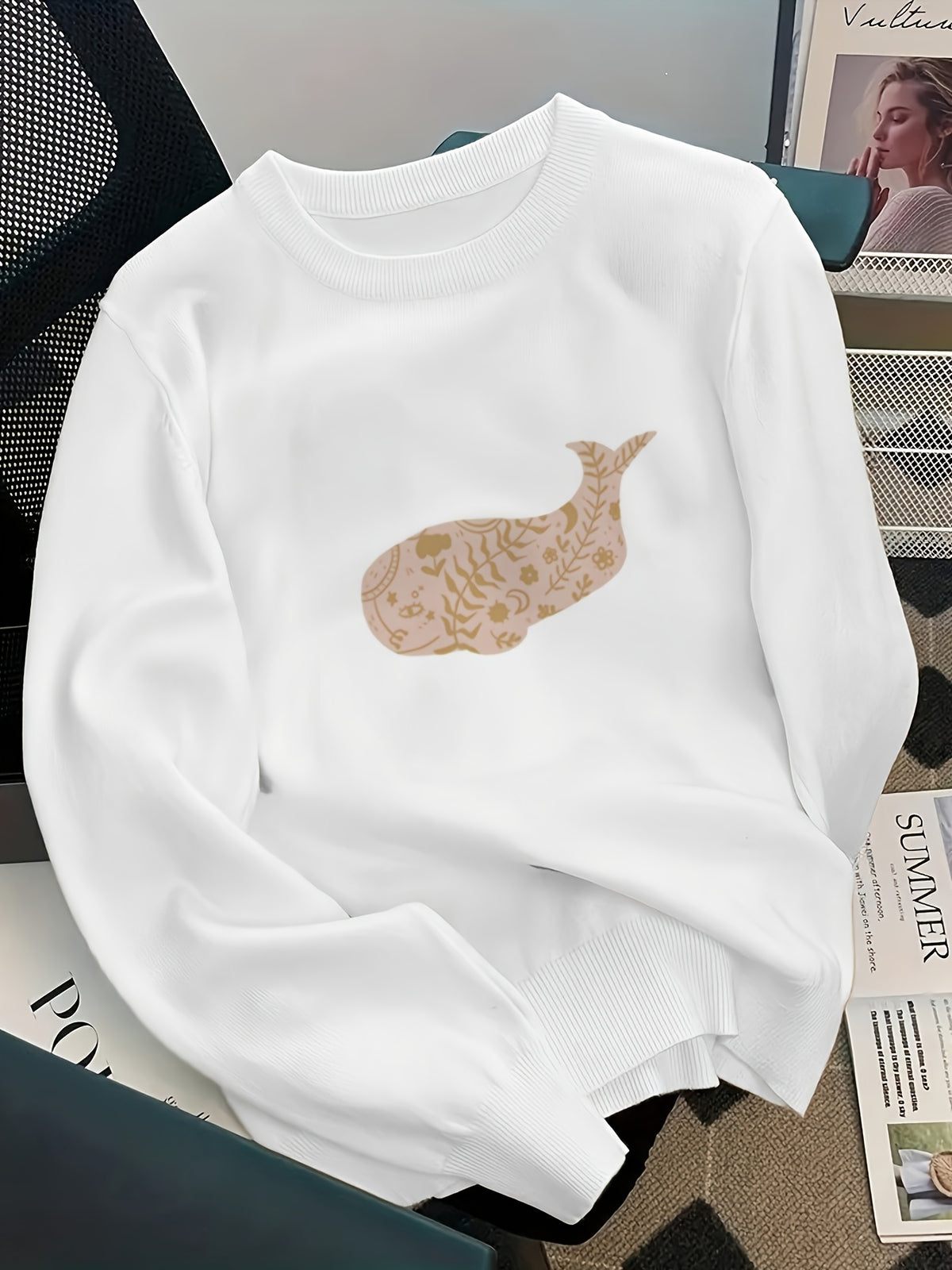 Boho Whale Tale Sweater
