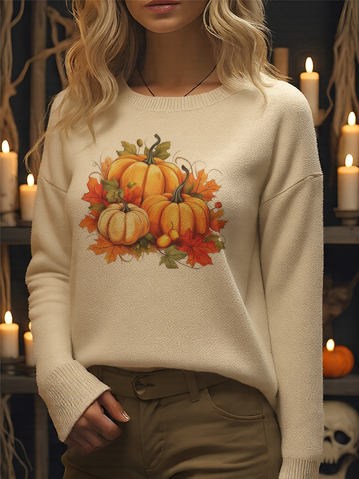 Triple Trouble Pumpkins Sweater