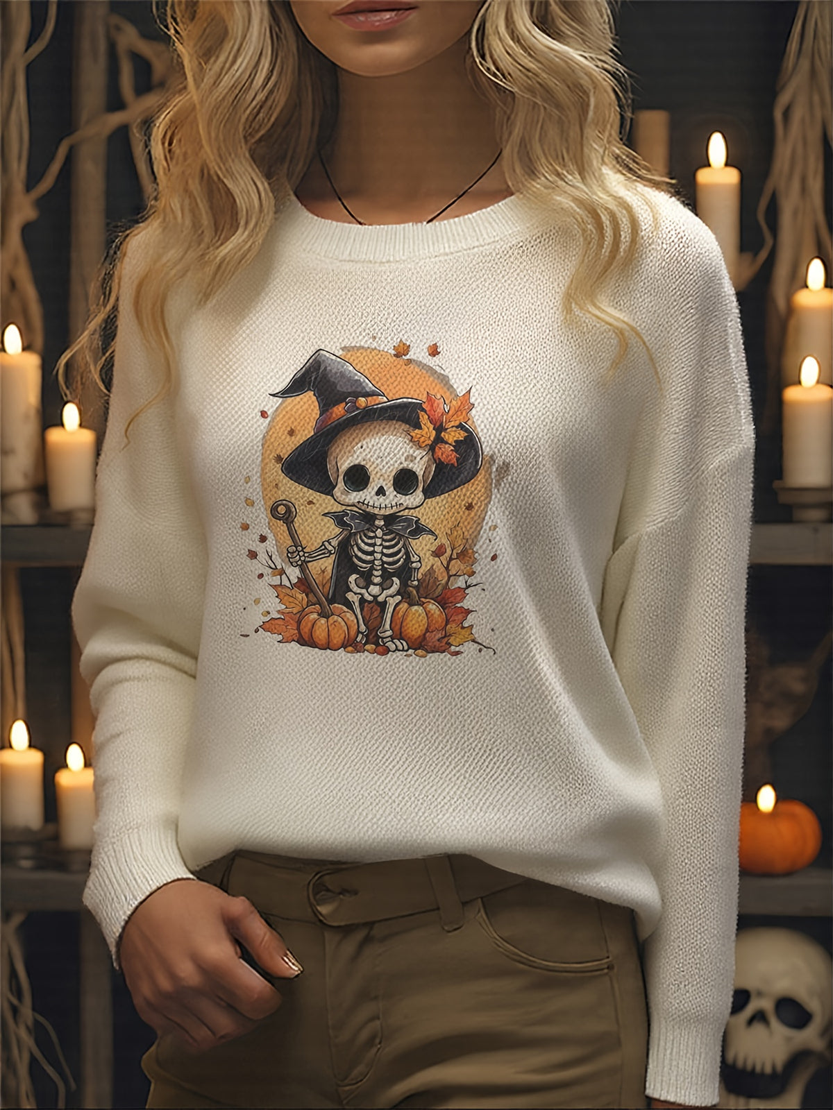 Bone & Gourd Bash Sweater