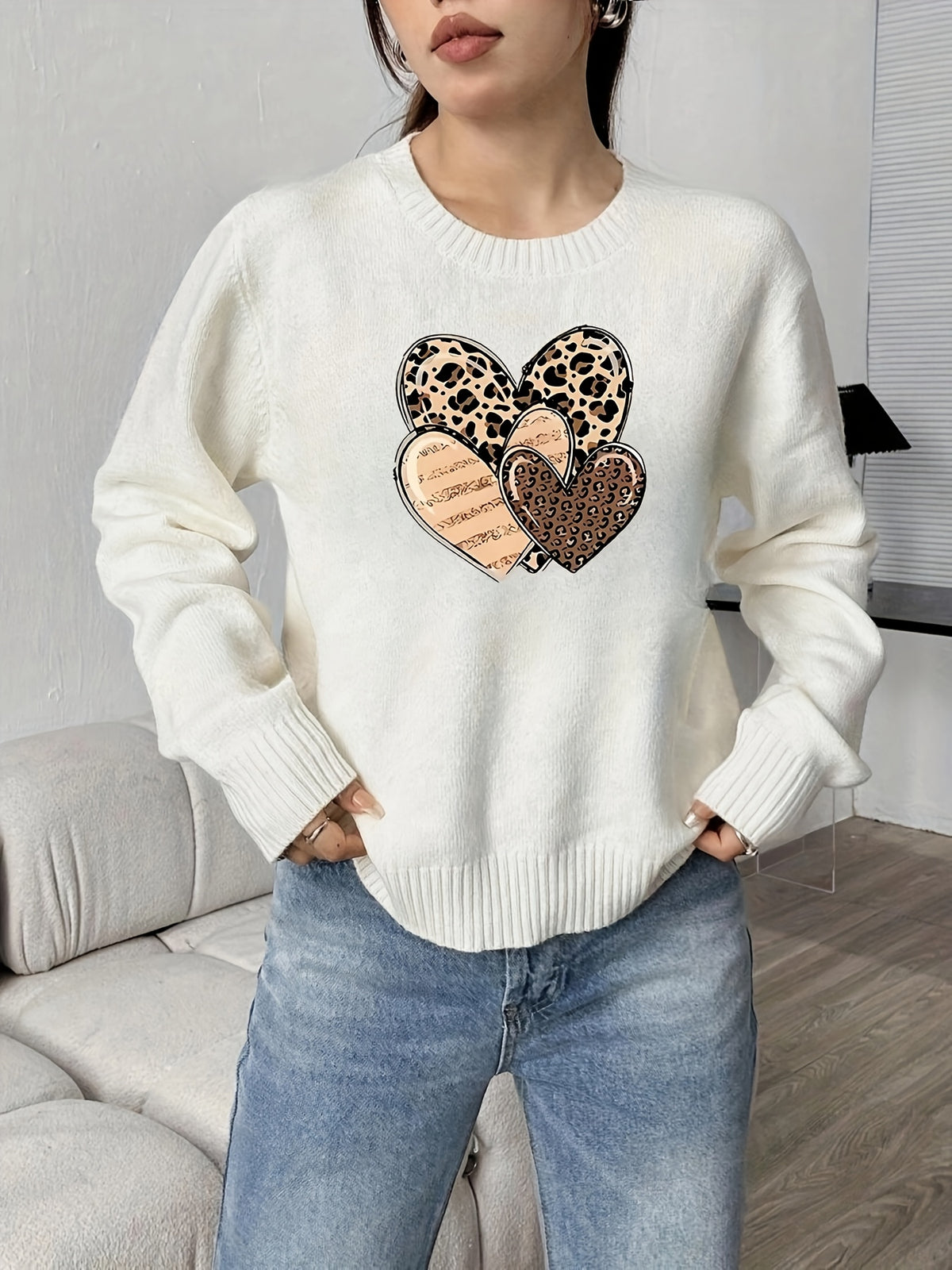 Rustic Hearts Sweater