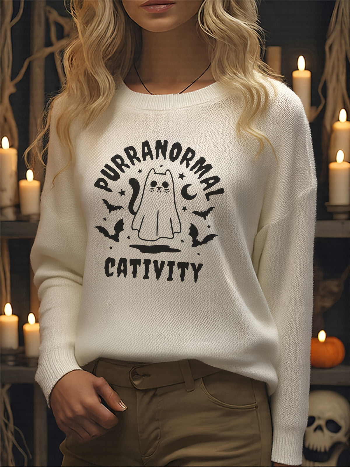 Spooky Cativity Sweater