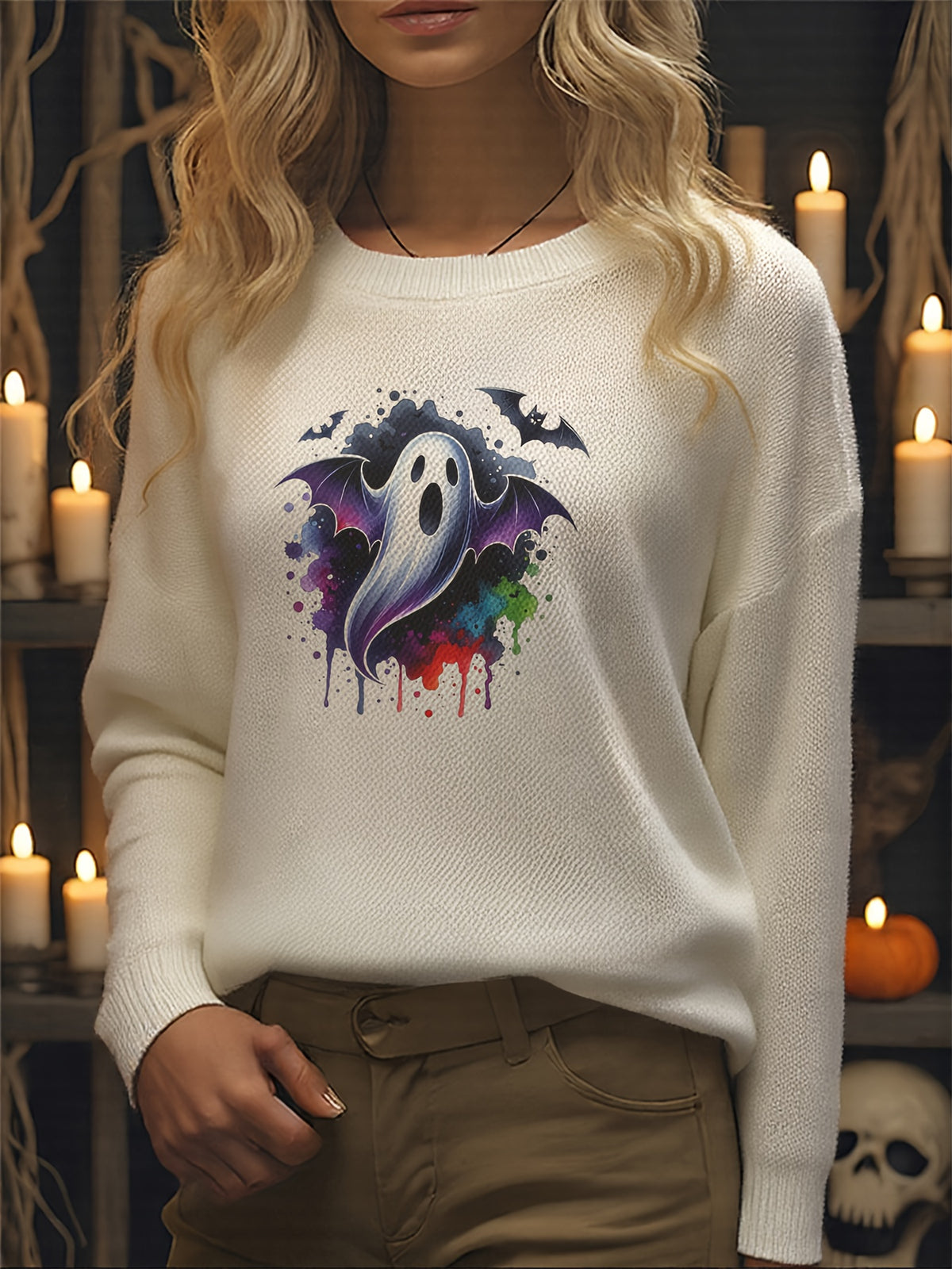 Boo with Wings Sweater