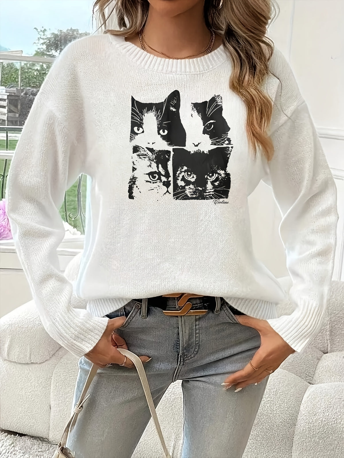 Four Frames of Feline Sweater