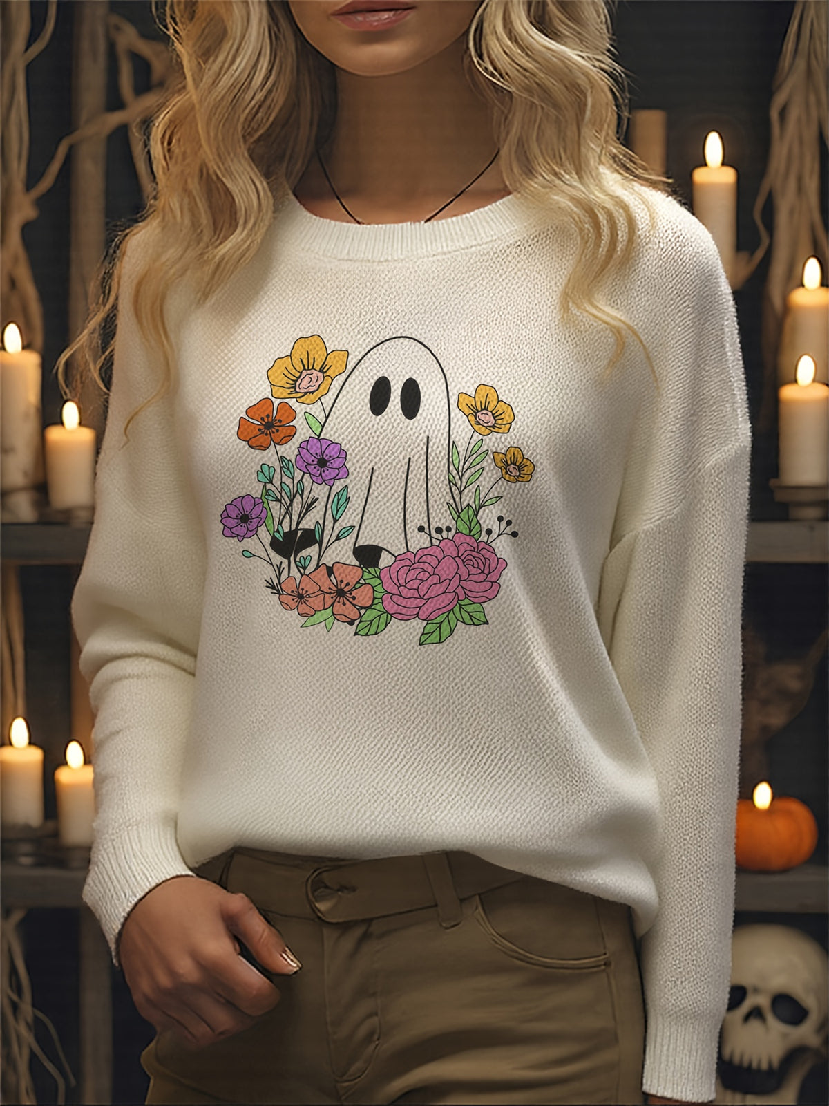Floral Phantom Sweater