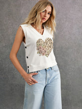Floral Heart Vest