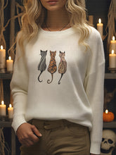 Patterned Purr Parade Sweater