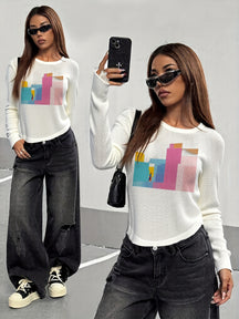 Lost in Color Blocks Sweater