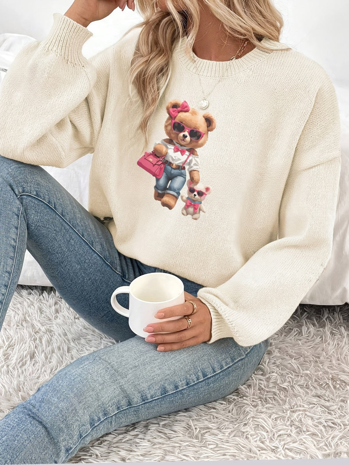 Chic Bear Walks Sweater