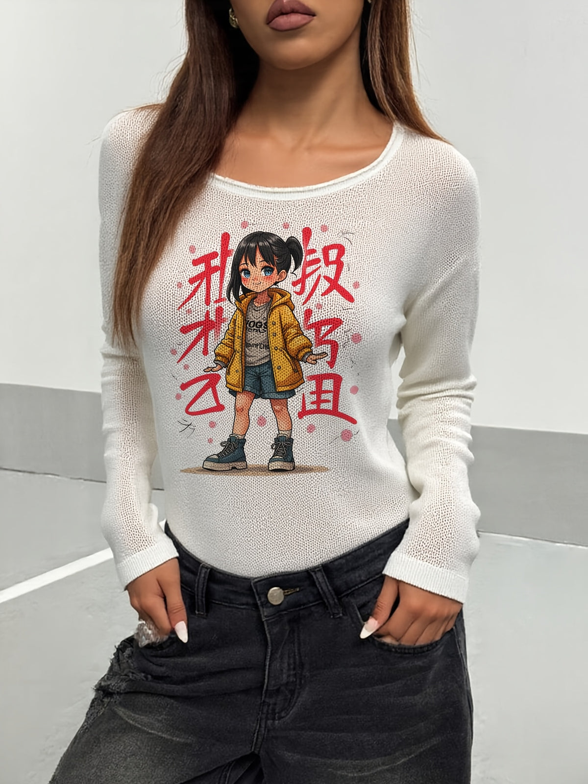 Graffiti Girl Talk Sweater