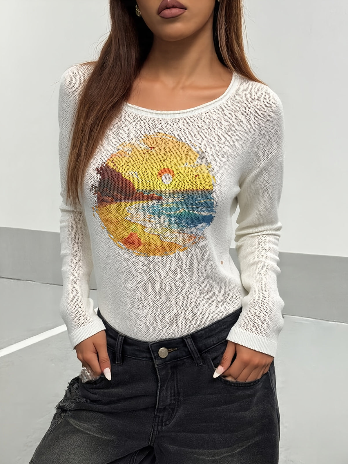 Sunset Canvas Sweater