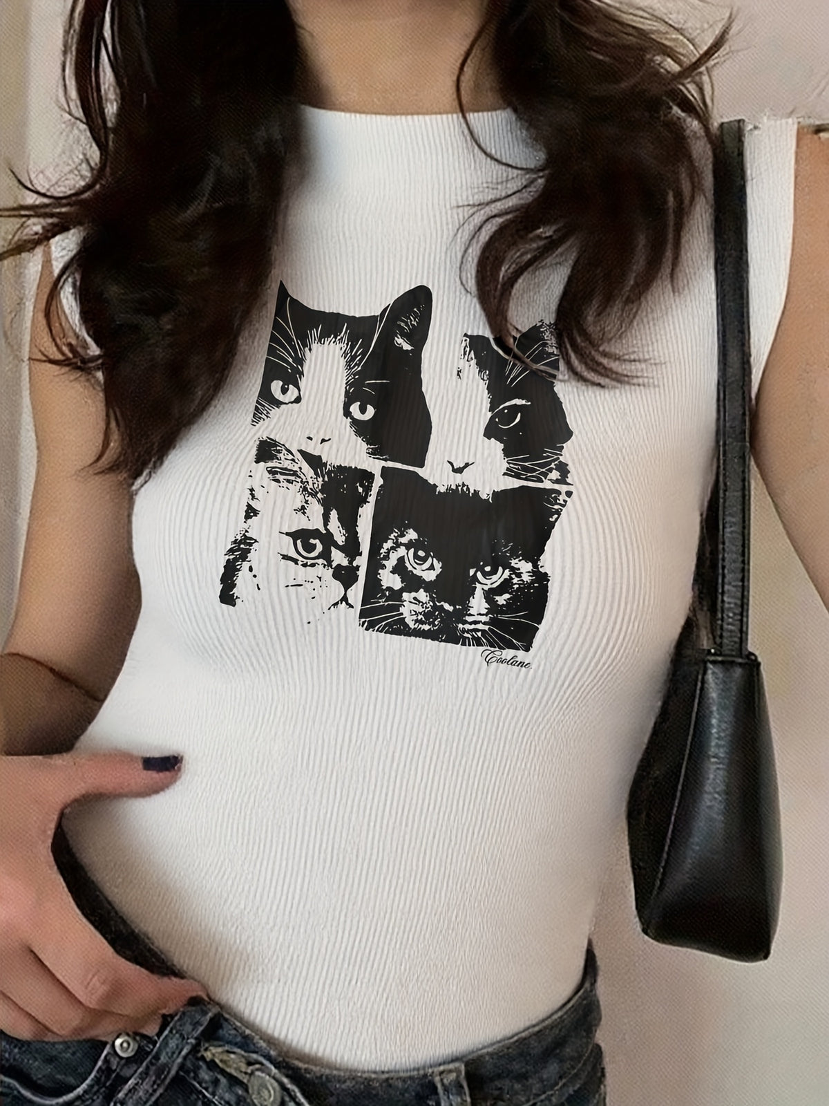Mono Meow Grid Tank