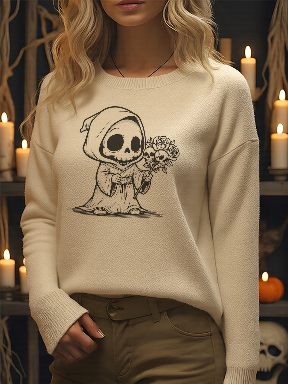 Dead Cute Blooms Sweater