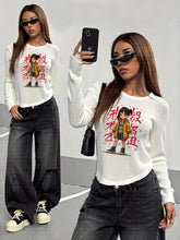 Graffiti Girl Talk Sweater