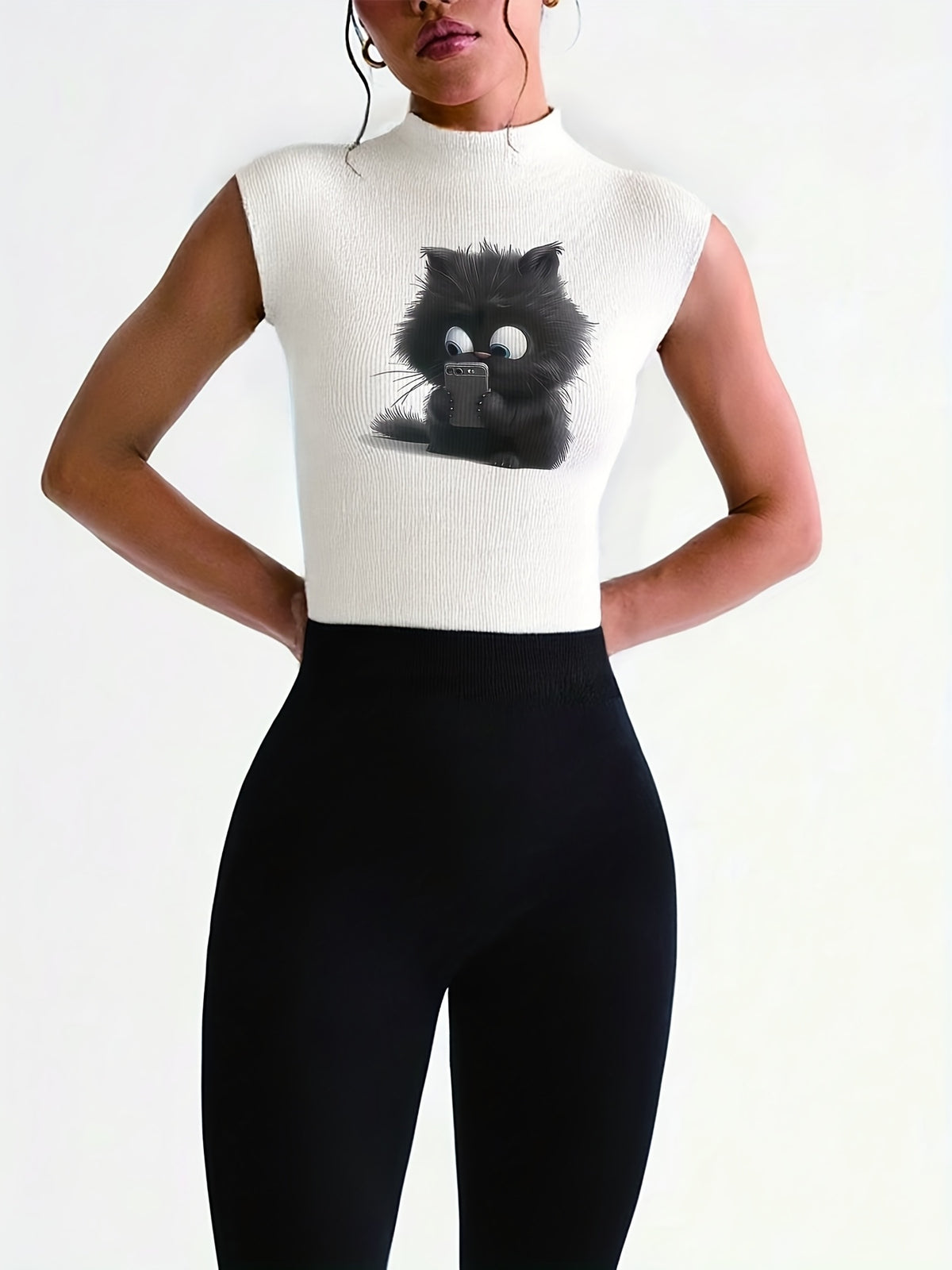 Scrolling Cat-titude Tank