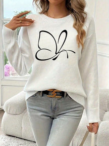 Linear Wings Sweater