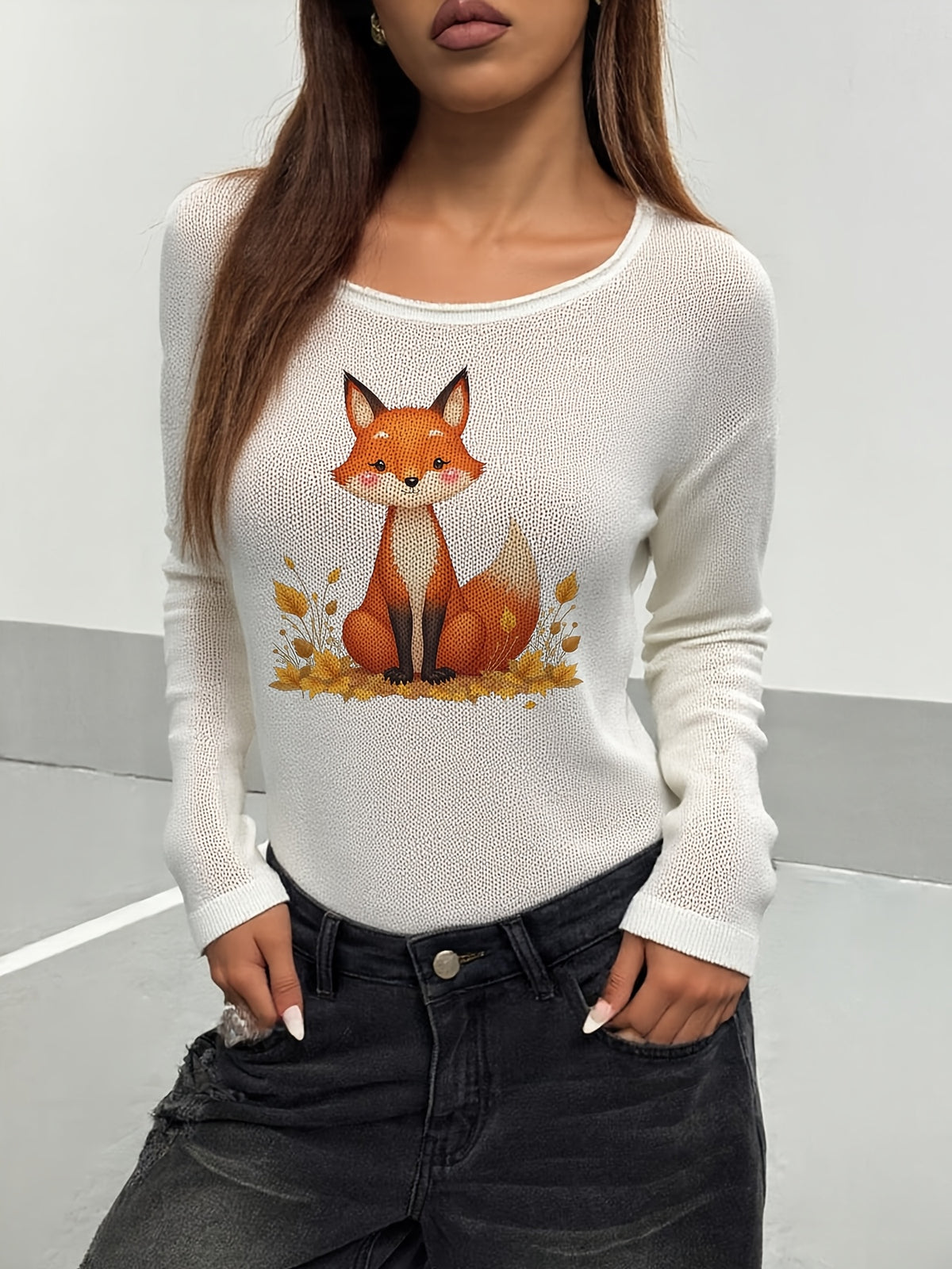 Calm Fox Gaze Sweater