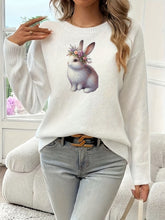 Floral Crown Bunny Sweater