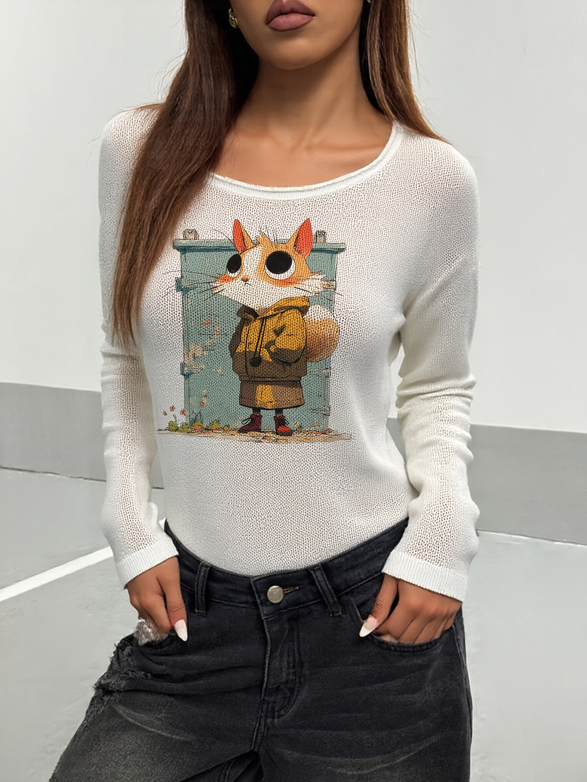 Pocket Fox Sweater
