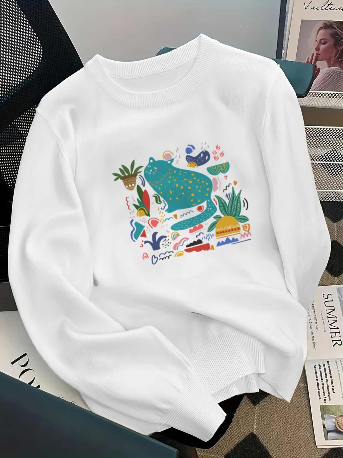 Curious Whiskers Sweater
