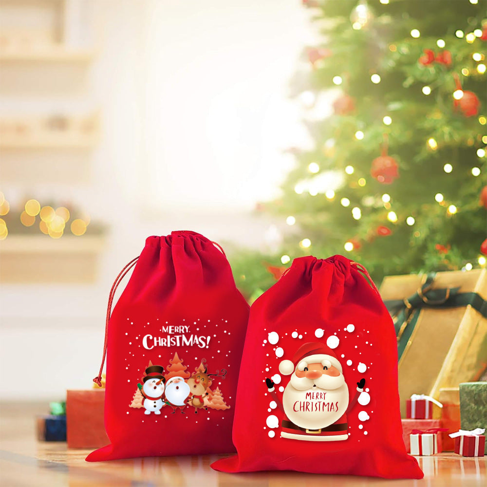 Christmas Drawstring Gift Bag