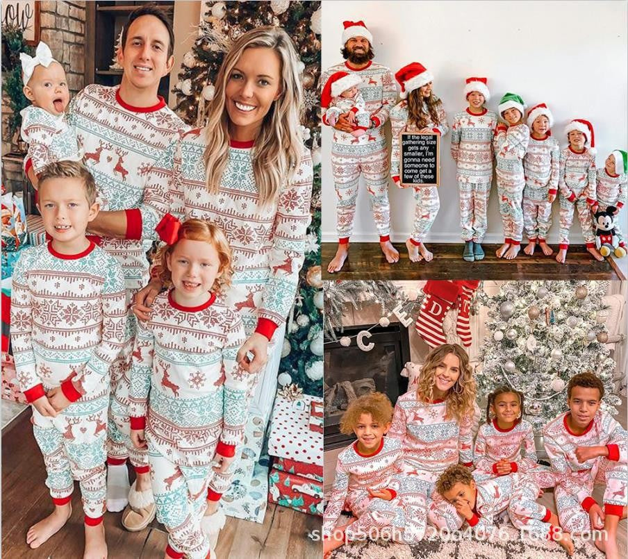 Matching Family Christmas Pajamas – Deer Print Set