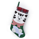 Pet Lover Christmas Stocking Decoration Gift Bag