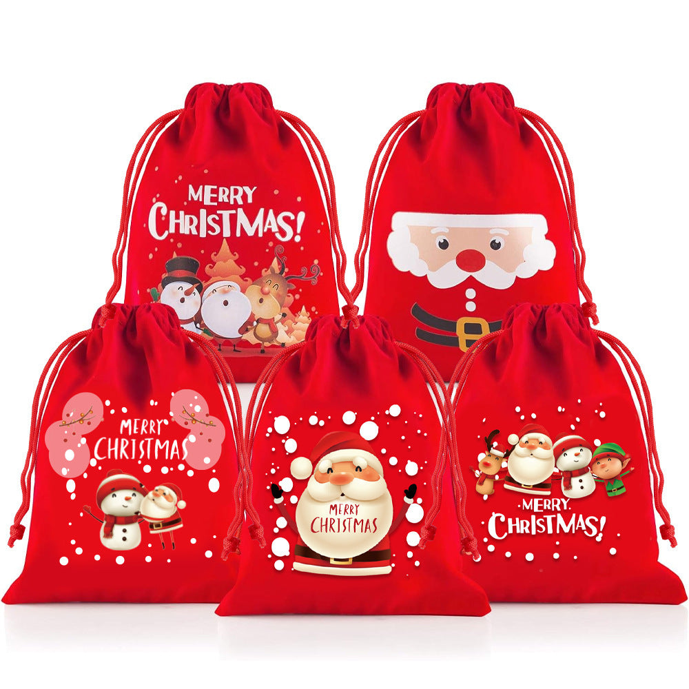 Christmas Drawstring Gift Bag