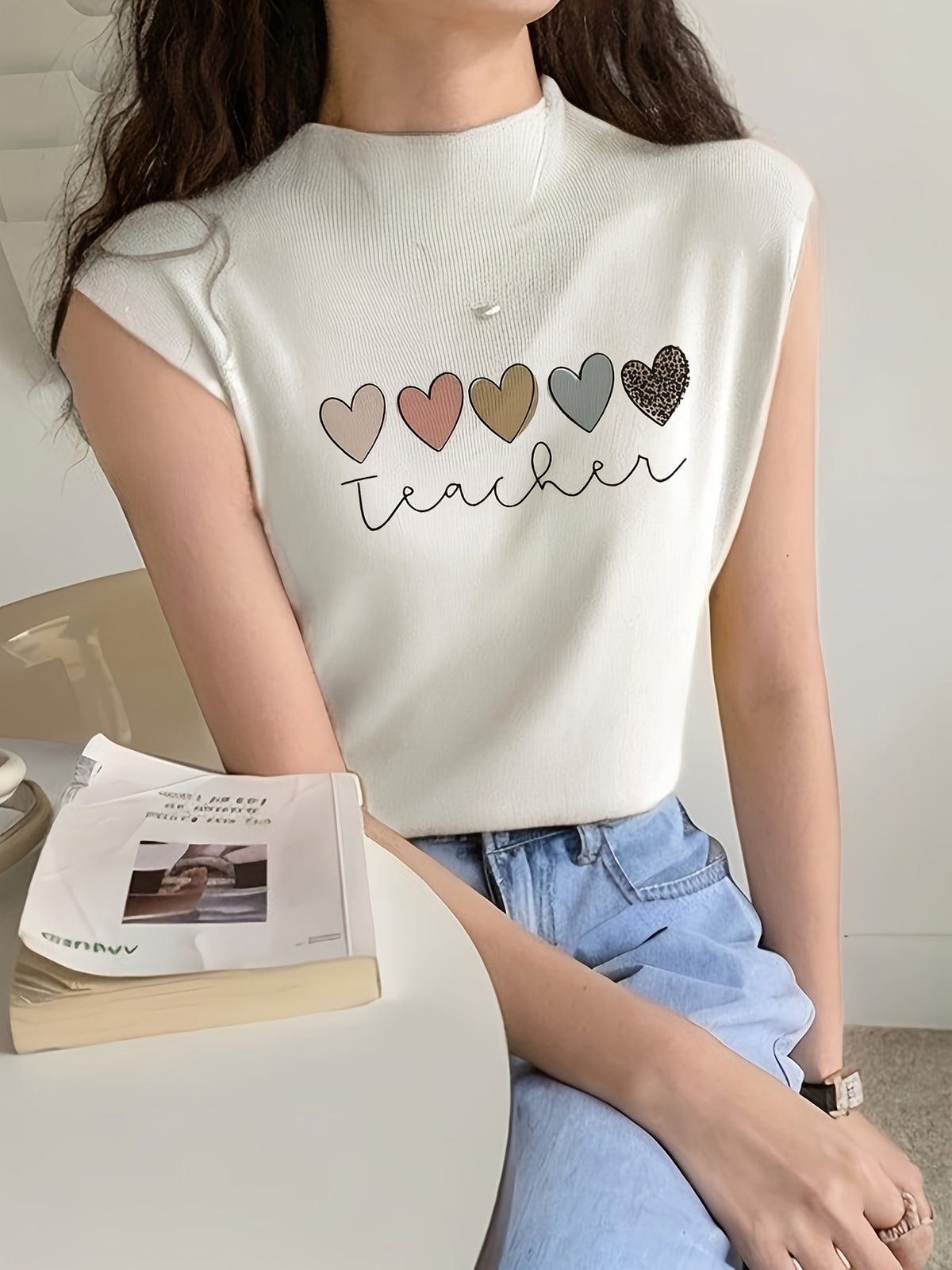Hearts for Teacher Tank