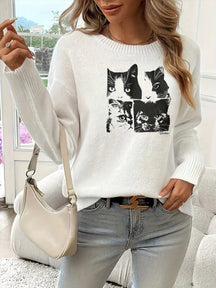 Four Frames of Feline Sweater