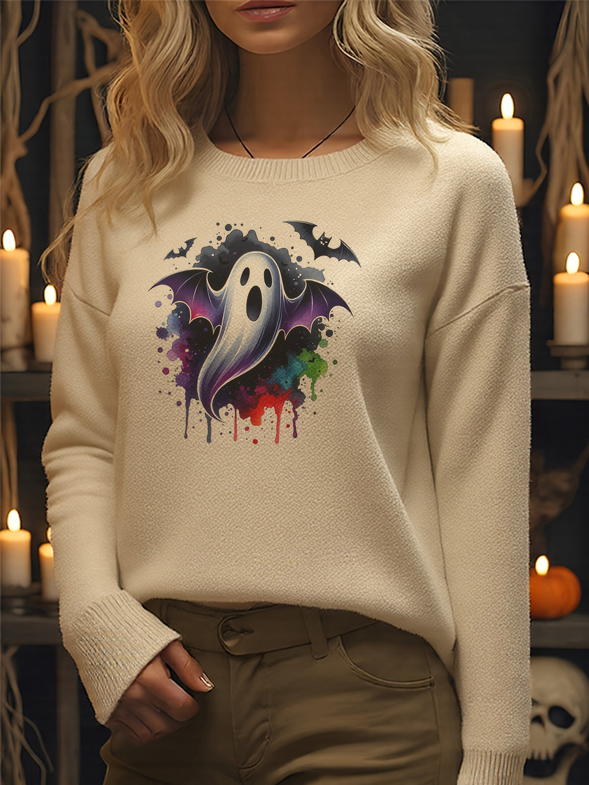 Boo with Wings Sweater