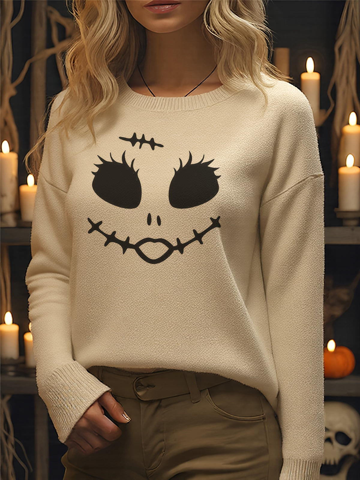 Patch Me If You Dare Sweater