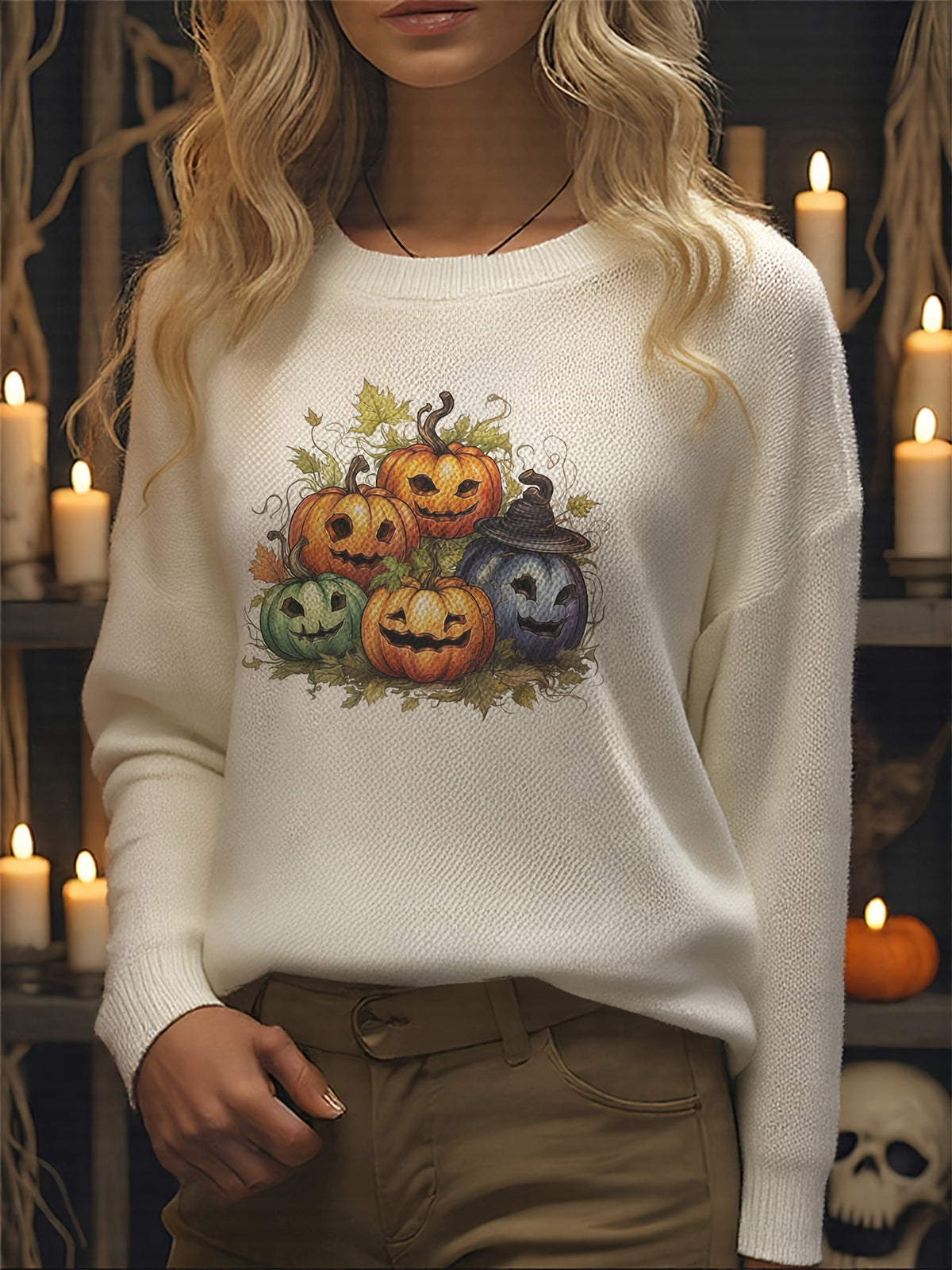 Pumpkin Party Crew Sweater