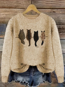 Cat Silhouettes Sweater